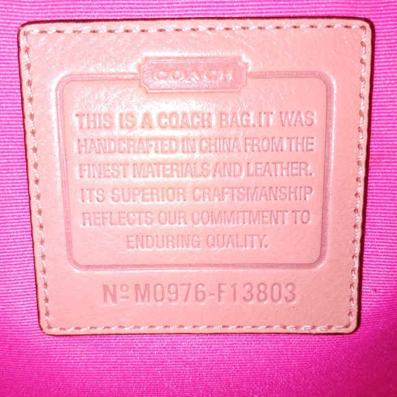 Vtg Y2K Authentic Coach Classic Monogram Barbiecore/Pinkcore Large Tote - Picture 12 of 16